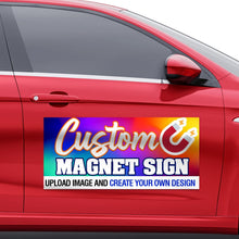 Load image into Gallery viewer, Removable car door magnet displaying company name and contact details