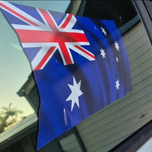 Load image into Gallery viewer, Australian flag attached to a car window