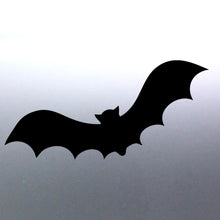 Load image into Gallery viewer, A black silhouette of a bat against a grey background sticker.