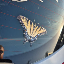 Load image into Gallery viewer, Butterfly decal on a car window