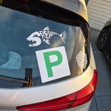 Load image into Gallery viewer, Car with a 'P' Provisional plate Sticker on the back window, indicating it is a learner driver's vehicle.