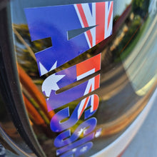 Load image into Gallery viewer, Car window with 'AUSSIE' decal featuring the Australian flag