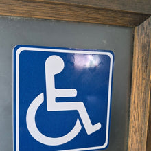 Load image into Gallery viewer, Disbaled stickers on a door, just the chair symbol