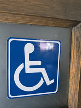 Load image into Gallery viewer, Disbaled stickers on a door, just the chair symbol