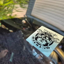 Load image into Gallery viewer, Sticker double-sided service due sticker, seen from the putside of the car window