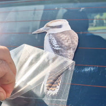 Load image into Gallery viewer, Bird Kookaburra decal on a car window