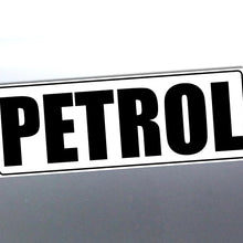 Load image into Gallery viewer, Sticker with 'PETROL' text on a reflective surface