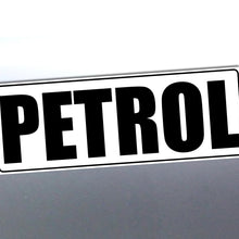 Load image into Gallery viewer, Sticker with 'PETROL' text on a reflective surface