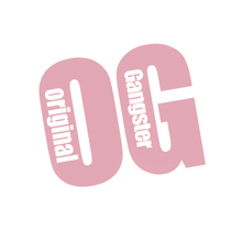 Load image into Gallery viewer, Pink OG Original Gangster vinyl sticker