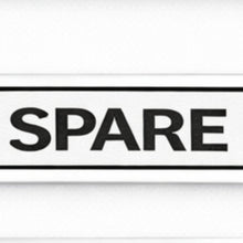 Load image into Gallery viewer, Spare part label with 'SPARE' text on a white background