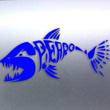 Load image into Gallery viewer, Spearfishing Skeleton Fish Design Blue