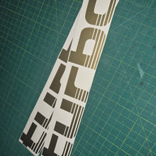 Load image into Gallery viewer, Turbo decal on a cutting mat