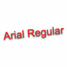 Load image into Gallery viewer, Arial Regular – Red