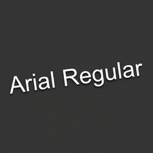 Load image into Gallery viewer, Arial Regular – White