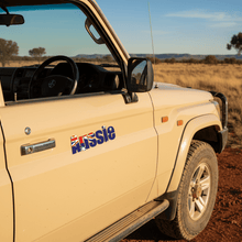 Load image into Gallery viewer, Aussie sticker on 4x4 door panel