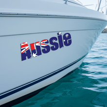 Load image into Gallery viewer, Aussie sticker on boat hull