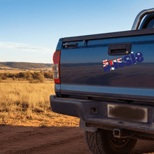 Load image into Gallery viewer, Aussie sticker on car bumper