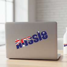 Load image into Gallery viewer, Aussie sticker on laptop or bottle
