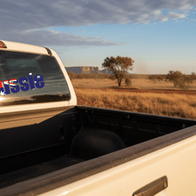 Load image into Gallery viewer, Aussie sticker on ute rear window