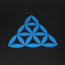 Load image into Gallery viewer, Blue Alien Sacred Geometry Sticker