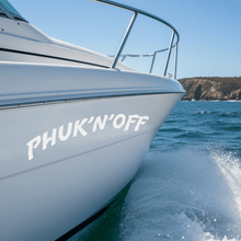 Load image into Gallery viewer, Boat Action phuk'n'off decal
