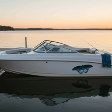 Load image into Gallery viewer, Boat hull blue butterfly