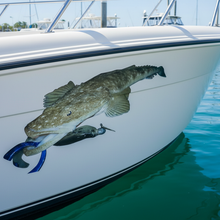 Load image into Gallery viewer, Boat Hull flathead decal lure