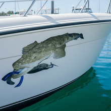 Load image into Gallery viewer, Boat Hull flathead decal lure