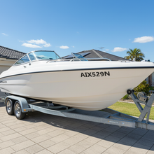 Load image into Gallery viewer, Boat on trailer suburban driveway rego sticker