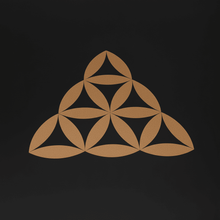 Load image into Gallery viewer, Brown Alien Sacred Geometry Sticker