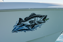 Load image into Gallery viewer, Centre Console Zoomed barramundi sticker