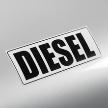 Load image into Gallery viewer, Close-up macro of diesel sticker bold text