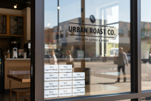 Load image into Gallery viewer, Custom business on window