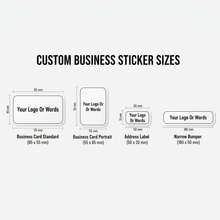 Load image into Gallery viewer, Custom business sizes