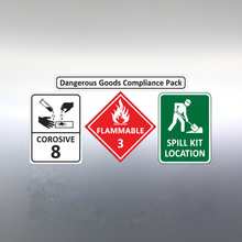 Load image into Gallery viewer, Dangerous goods compliance pack class 3 class 8 spill kit bundle