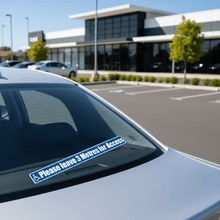 Load image into Gallery viewer, Disabled parking sticker on car rear window
