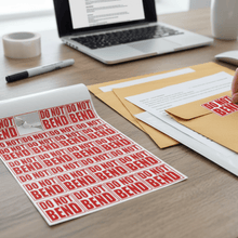 Load image into Gallery viewer, DO NOT BEND Sheet on Desk