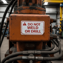Load image into Gallery viewer, Do Not Weld or Drill – Machinery