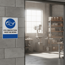 Load image into Gallery viewer, Eye Protection at workshop entrance