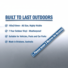 Load image into Gallery viewer, Feature benefit infographic 7 year vinyl Australian made