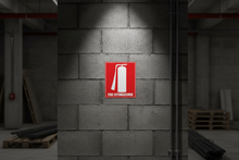 Load image into Gallery viewer, Fire Extinguisher Sticker – Industrial Door