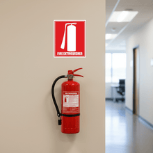 Load image into Gallery viewer, Fire Extinguisher Sticker – Wall Above Extinguisher