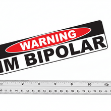 Load image into Gallery viewer, Flat lay product photo on white background bipolar sticker