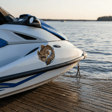 Load image into Gallery viewer, Flathead Fish Sticker on Jetski
