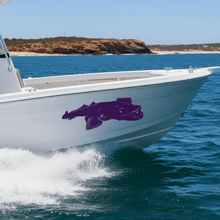 Load image into Gallery viewer, Flathead Fish Sticker – Purple