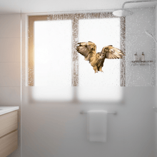 Load image into Gallery viewer, Flying Owl on Bathroom Glass