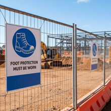 Load image into Gallery viewer, Foot Protection on construction fence