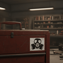 Load image into Gallery viewer, Gas Mask Hazard on Toolbox