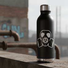 Load image into Gallery viewer, Gas Mask Hazard on Water Bottle