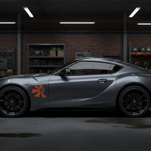Load image into Gallery viewer, Gas Mask Sticker on JDM Car